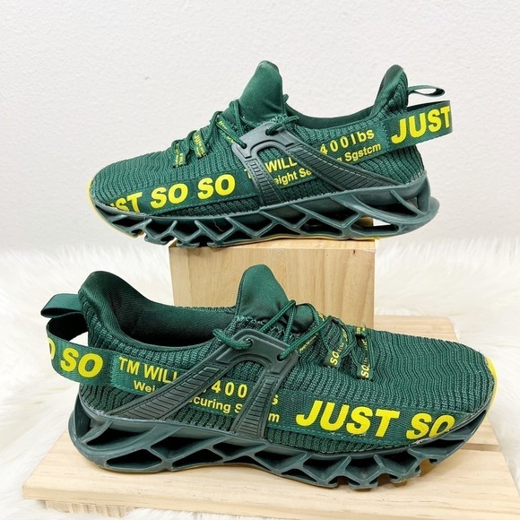 Just SOSO Men's Dark Green Sneaker Shoe Size 42 (US 8.5) - Picture 2 of 9
